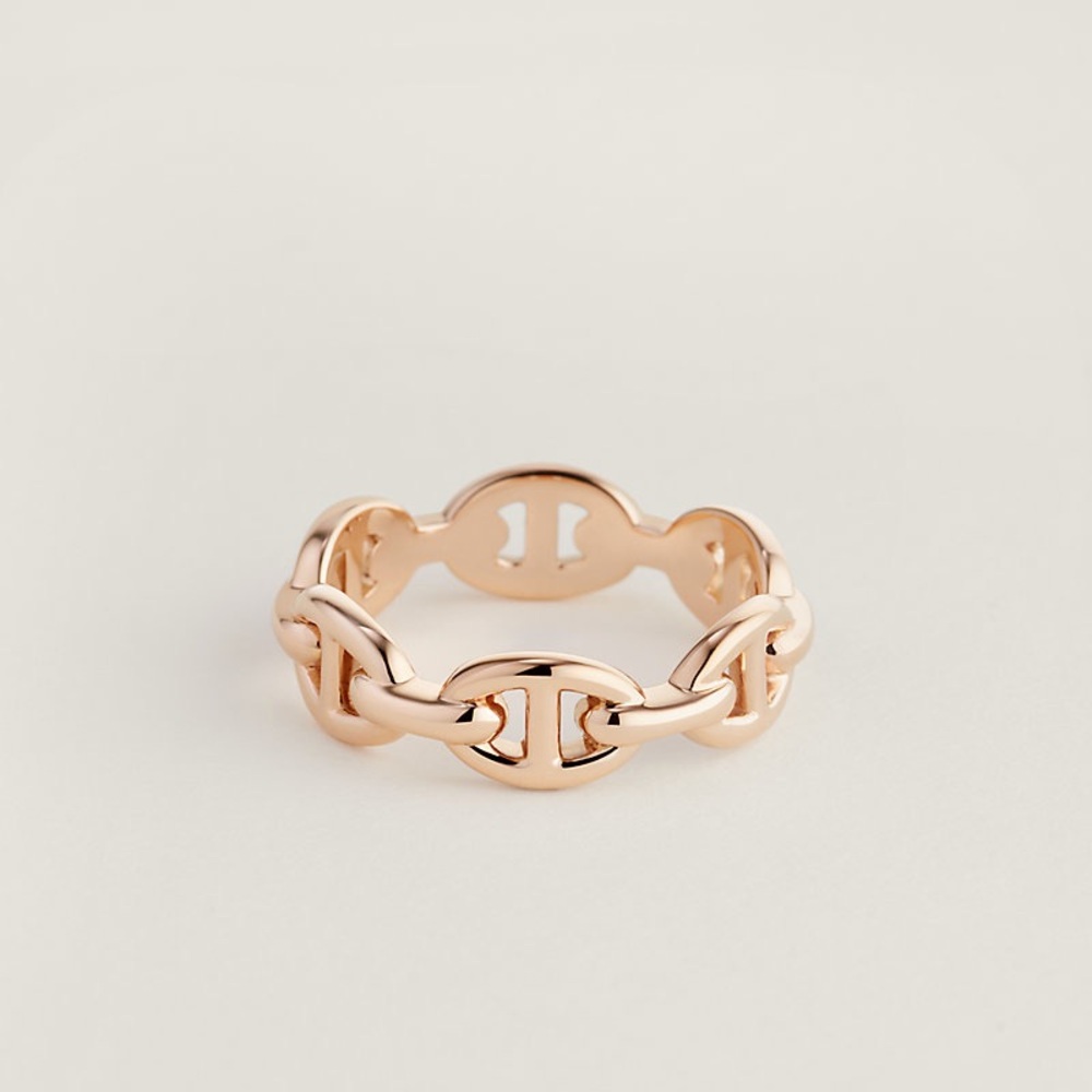 Brand new Hermes Chaine d'ancre Enchainee ring, small model

Rose gold , size 53
